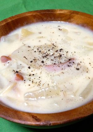 かける派!白菜のカルボシチュー-レシピのメイン写真