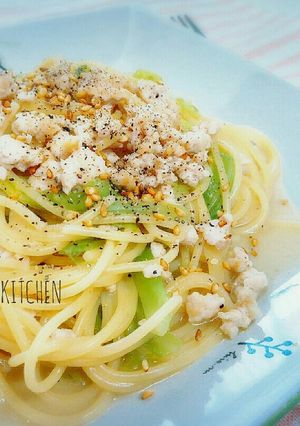鶏ひき肉とキャベツのワンポットパスタ-レシピのメイン写真