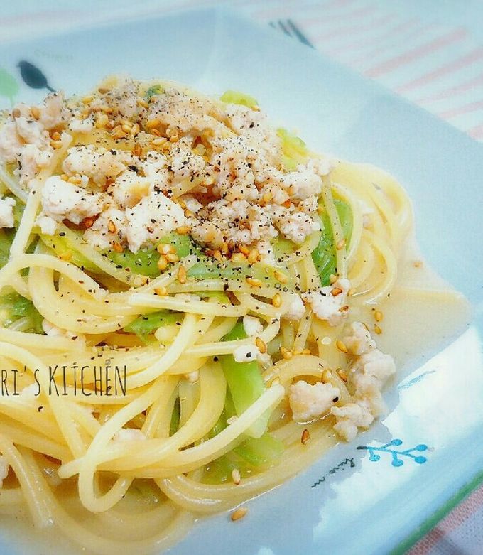 鶏ひき肉とキャベツのワンポットパスタ-レシピのメイン写真