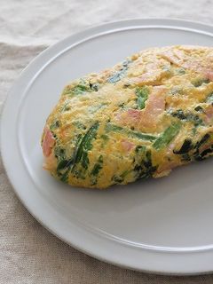 ほうれん草とベーコンの卵焼き-レシピのメイン写真