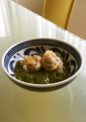 シュウマイのめかぶ和え（ダシダ風味）-レシピのメイン写真