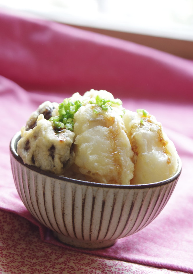 ダシダで旨だれ❤鱈ときのこのミニ天丼-レシピのメイン写真