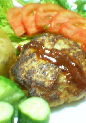 ワイントマトのハンバーグ-レシピのメイン写真
