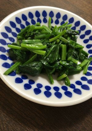シンプルだけど美味しいほうれん草ソテー-レシピのメイン写真