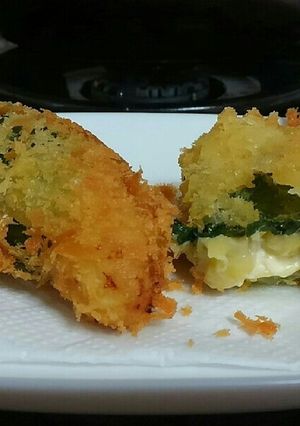 クリームチーズ入り大葉巻きバナナの天麩羅-レシピのメイン写真