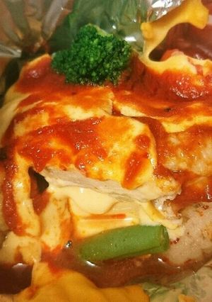 チーズがとろけるチキンのホイル焼き-レシピのメイン写真
