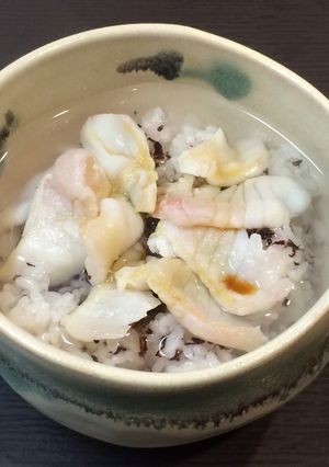 簡単♪割烹風♪カワハギとゆかりのお茶漬け-レシピのメイン写真