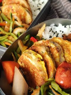 *弁当に♡厚切りハムのマスタードピカタ*-レシピのメイン写真