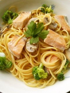 秋鮭のクリームパスタ-レシピのメイン写真
