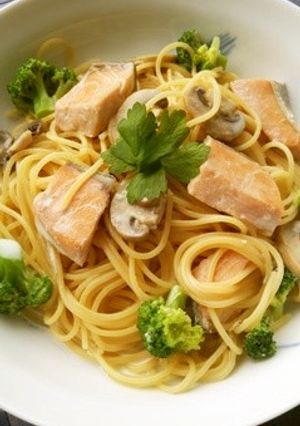 秋鮭のクリームパスタ-レシピのメイン写真
