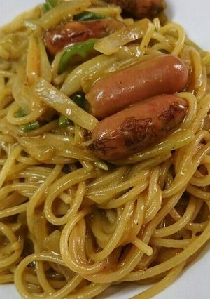 【或る日の昼食】カレーパスタ-レシピのメイン写真