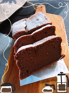 チョコチーズスフレケーキ-レシピのメイン写真