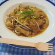 もやしと豚肉のみぞれあんかけ