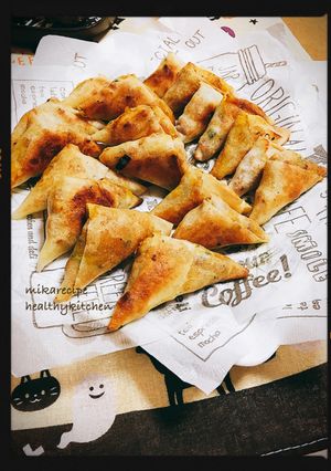 揚げずに焼くだけカボチャと豚挽肉の春巻き-レシピのメイン写真