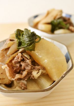 牛肉・大根・里芋・舞茸の煮物～圧力鍋～-レシピのメイン写真