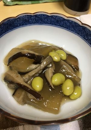 冬瓜の椎茸&枝豆あんかけ-レシピのメイン写真
