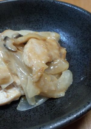 鶏むね肉のとろ～り味噌マヨチーズ炒め-レシピのメイン写真