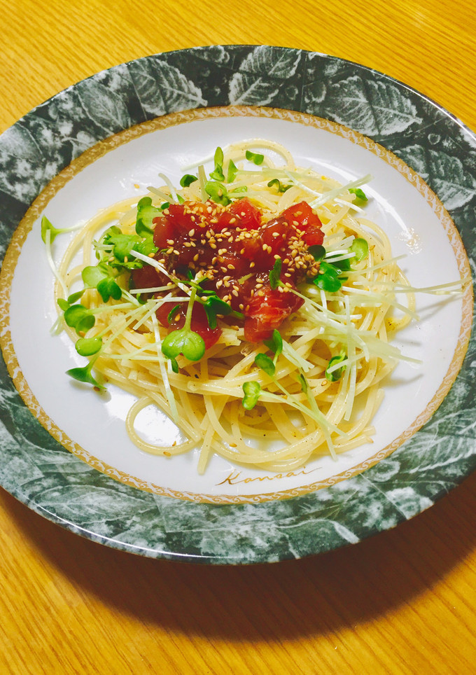 すだちとマグロのさっぱりパスタ☆-レシピのメイン写真