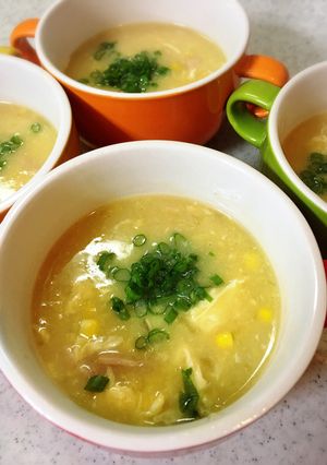 コーンスープ中華風〜-レシピのメイン写真