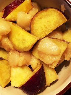 りんごとさつまいもの煮物-レシピのメイン写真