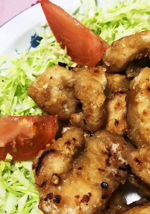 水でお肉を解凍！！揚げないヘルシー唐揚げ-レシピのメイン写真