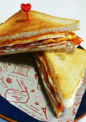 チーズとろ～り♡焼きサンドイッチ♡-レシピのメイン写真