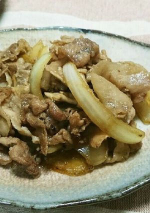 簡単！大人気！豚肉とたまねぎの甘辛炒め-レシピのメイン写真