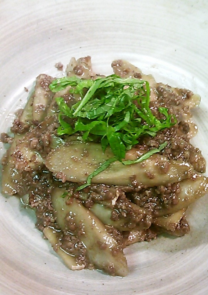 ごぼうとひき肉炒め-レシピのメイン写真