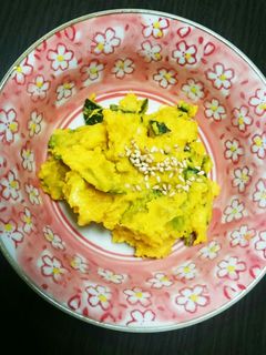 レンジで簡単◎チーズ入りかぼちゃサラダ-レシピのメイン写真