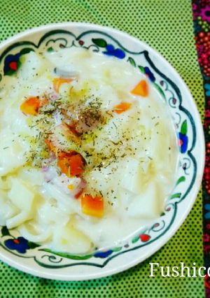 かける派★クリームシチューうどん-レシピのメイン写真