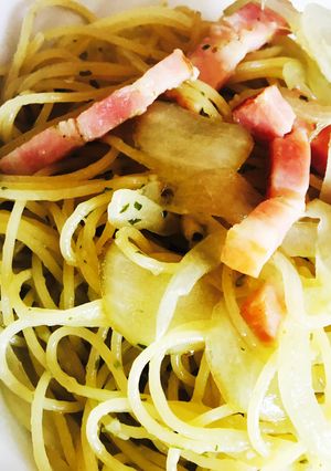 バジルソースで♡簡単バジルクリームパスタ-レシピのメイン写真
