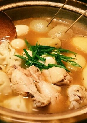 水餃子と手羽元入り＊変わり種おでん-レシピのメイン写真