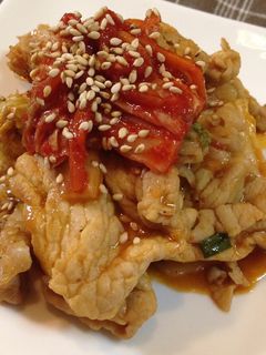 超簡単!豚肉のキムチ炒め-レシピのメイン写真