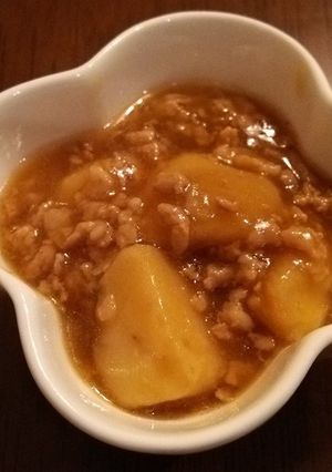里芋とひき肉の煮物-レシピのメイン写真