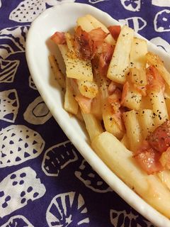 簡単一品☆山芋とベーコンのコンソメ炒め-レシピのメイン写真