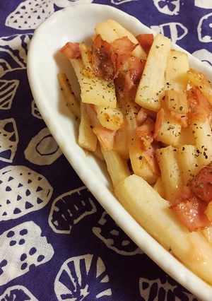 簡単一品☆山芋とベーコンのコンソメ炒め-レシピのメイン写真