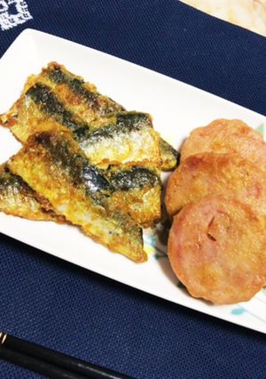 イワシの米粉カレー焼き♡ハムの消費にも！-レシピのメイン写真