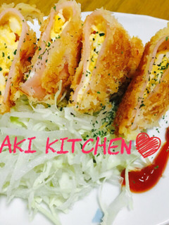 ♡揚げずにハムエッグ♡-レシピのメイン写真