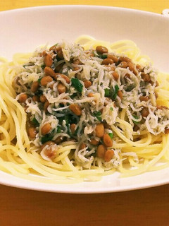 納豆としらすの簡単パスタ-レシピのメイン写真