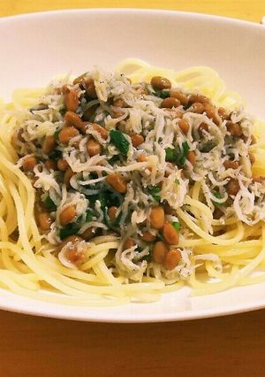 納豆としらすの簡単パスタ-レシピのメイン写真