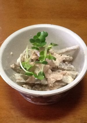 ゆでごぼうの☆シーチキンサラダ-レシピのメイン写真