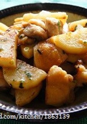 鶏肉と長いものねぎぽん焼き-レシピのメイン写真