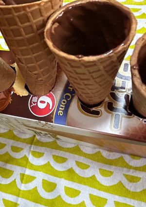 シュガーコーンチョコレートコーティング-レシピのメイン写真