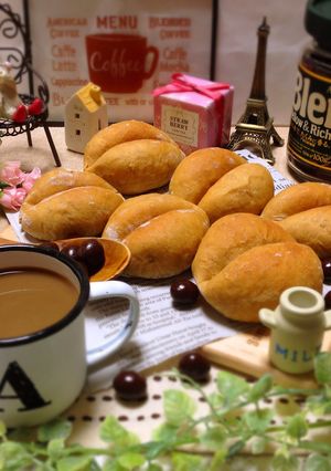ブレンディ♡でコーヒー豆の形のパン♪-レシピのメイン写真