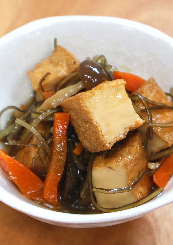 厚揚げとこんぶジェンヌの煮物-レシピのメイン写真