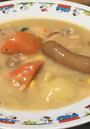 わける派！簡単炊飯器でホクホクシチュー-レシピのメイン写真