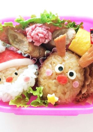 サンタ＊トナカイ＊Xmasキャラ弁-レシピのメイン写真