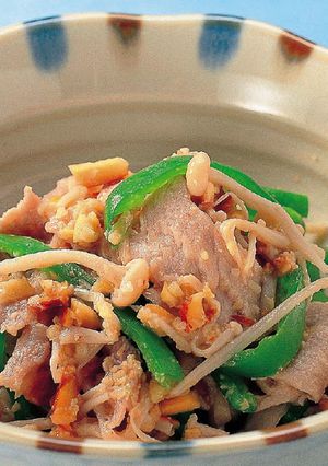 豚肉とピーマンのナッツ味噌和え-レシピのメイン写真