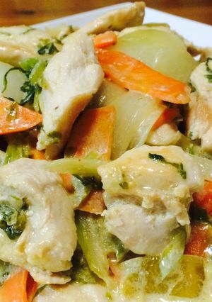 ヘルシー♡鶏胸肉と野菜のレモンマヨ炒め-レシピのメイン写真