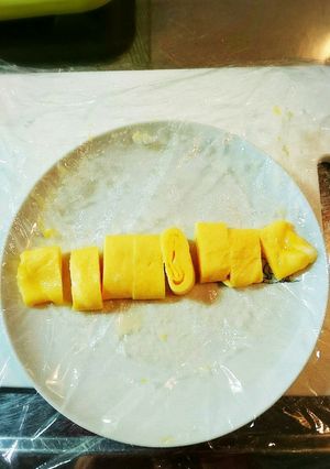 たまご1コ、レンジで(甘い)たまごやき-レシピのメイン写真